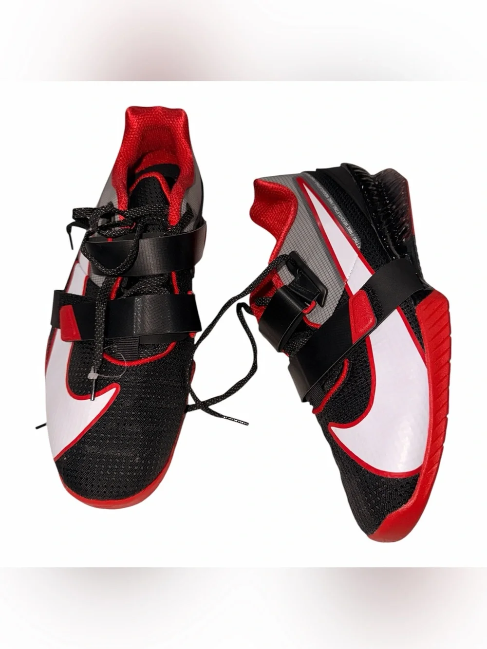NWT Nike Romaleos 4 Weightlifting Shoes Black & Red Mens Size 14- CD3463-003